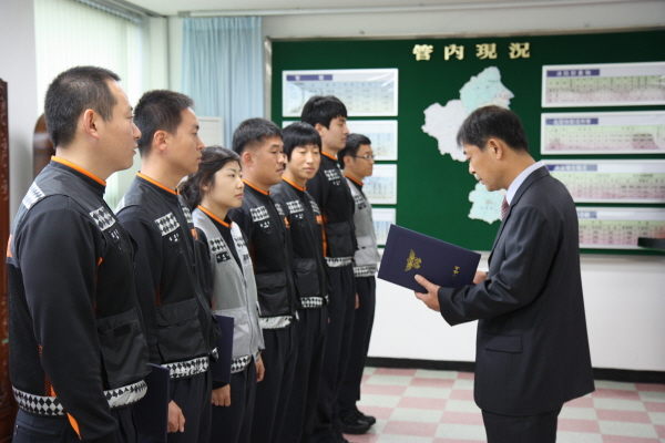 울진소방서, 젊은 피 수혈  신임 소방관 임용
