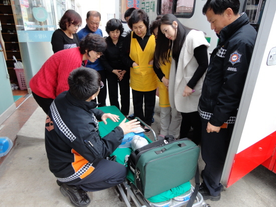 광산소방서, 노인복지센터 소방안전교육 실시