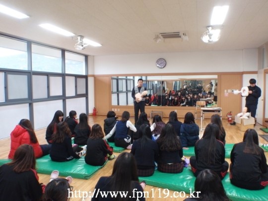 광주 남부소방서, 송원여자상업고등학교 심폐소생술 교육