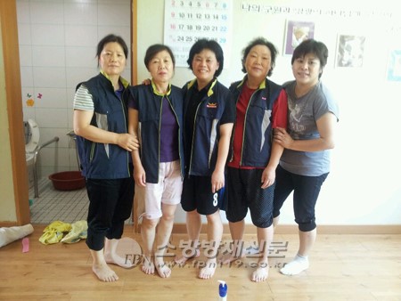 원주소방서, 판부여성의용소방대 목욕봉사