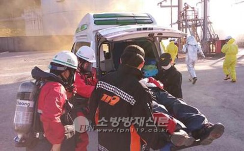 여수소방서, 화학사고 대비 유관기관 합동훈련 실시