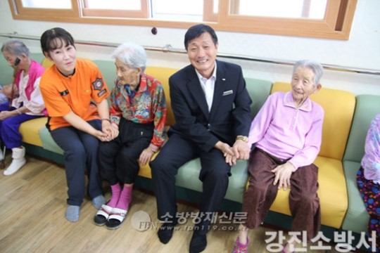 강진소방서, 추석을 앞두고 사회복지시설 위문방문