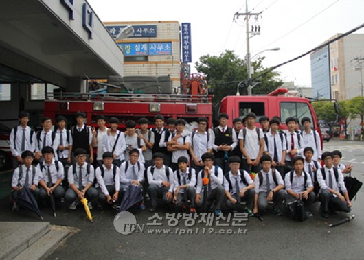 여수소방서, 여천고등학교 진로체험 소방안전교육
