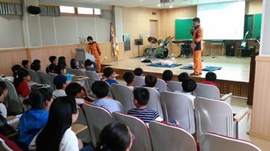 곡성119안전센터 곡성중앙초등학교 안전점검의 날 생활안전교육