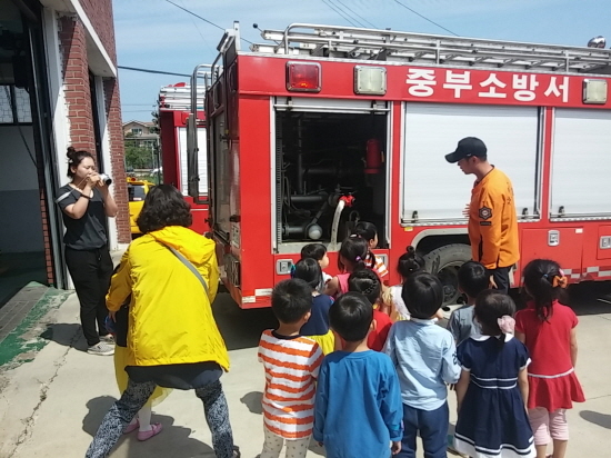 인천중부소방서, 영흥공립어린이집 대상 소방체험 견학 운영
