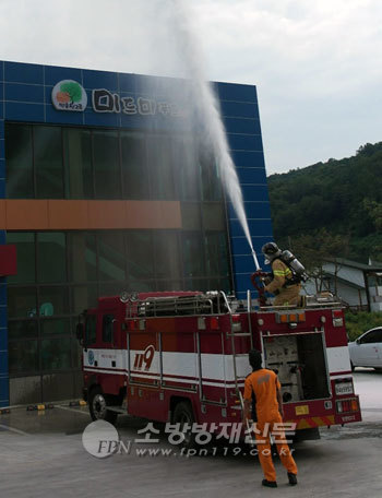 경산소방서, 미드미푸드 합동소방훈련