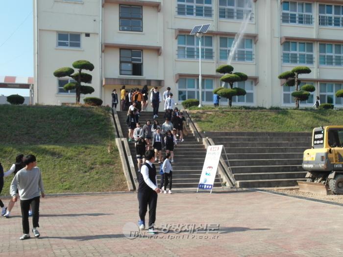 영광소방서, 법성고등학교 합동소방훈련 및 소소심교육