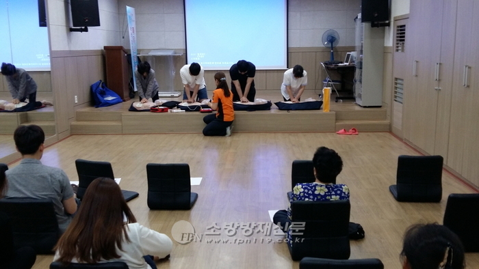 강북소방서, 번2동종합사회복지관 CPR 실습교육