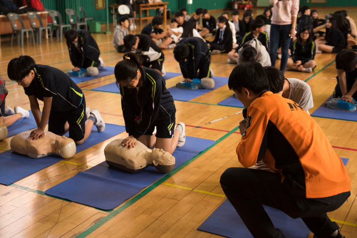 서울강서소방서, 공항중학교 심폐소생술 교육