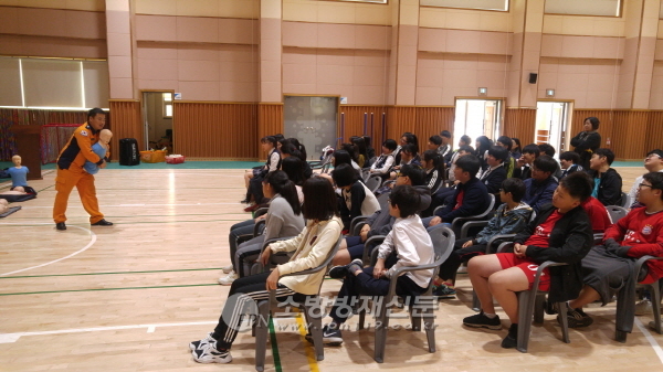 홍천소방서, 내면중학교 대상 미래소방관체험교실 호평