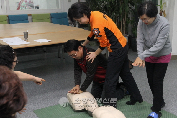 은평소방서, 노블케어스요양원 심폐소생술 교육
