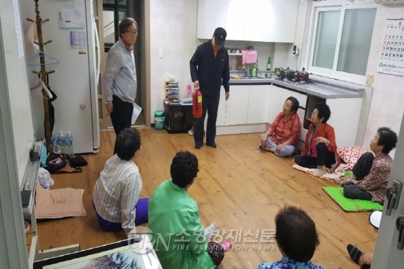 목포소방서, 우성아파트 경로당 소방안전교육