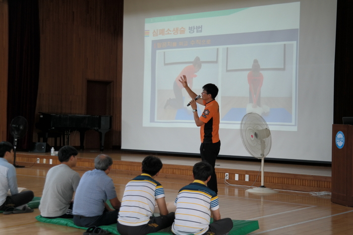 목포소방서, 목포인성학교 교직원 심폐소생술 교육