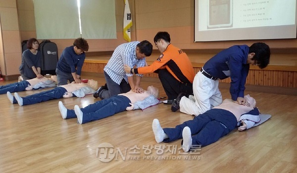 동해소방서, 해오름유치원 교직원 심폐소생술 교육