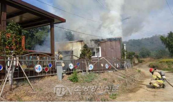 충남 서천군 창고서 ‘가스토치 부주의’화재