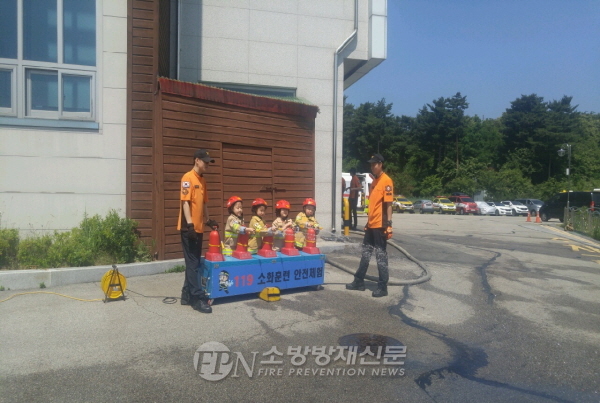 속초소방서, 산호유치원 소방서 견학