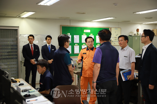 구로소방서, 마리오아울렛 소방지휘 현장 안전확인
