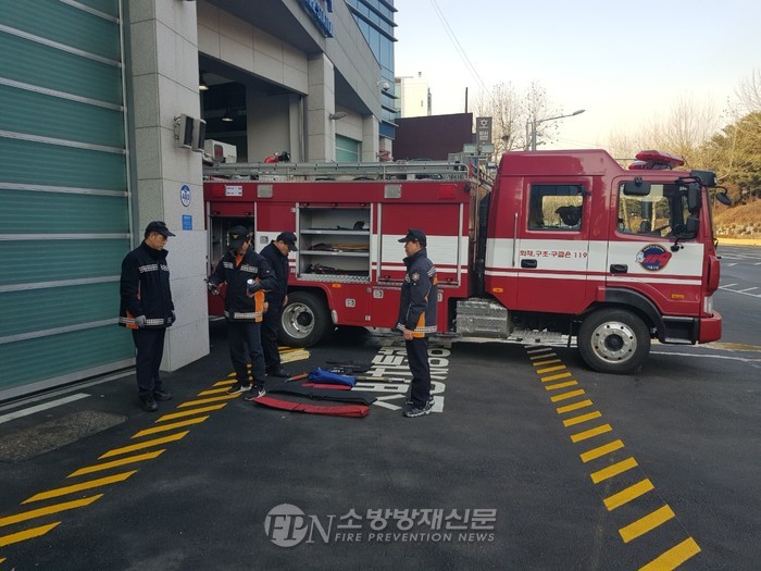 광진소방서, 대형 사고 방지 위한 장비숙달훈련