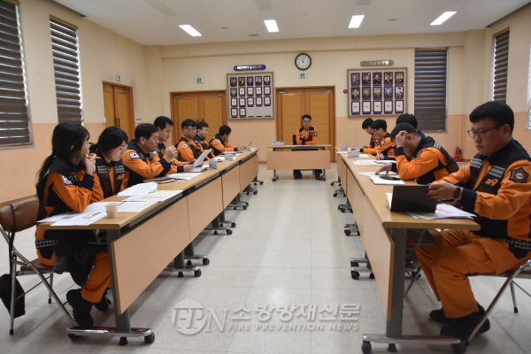 정선소방서, 긴급구조통제단 기능숙달 도상훈련