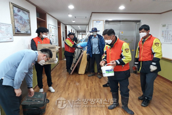 고성소방서 간성남성의소대, 까리따스마태오 요양원 봉사활동