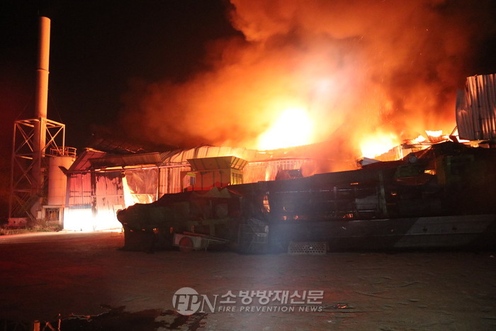 익산 연료생산공장 화재… 3억원 피해