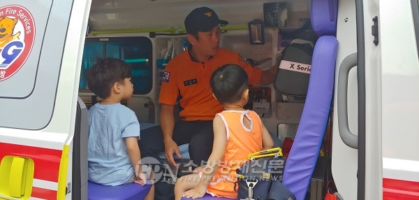 인제소방서, 참사랑 어린이집 원아 소방서 견학