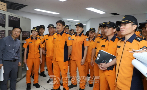 목포소방서, 신축 고층 건축물 화재 대응 현지적응훈련