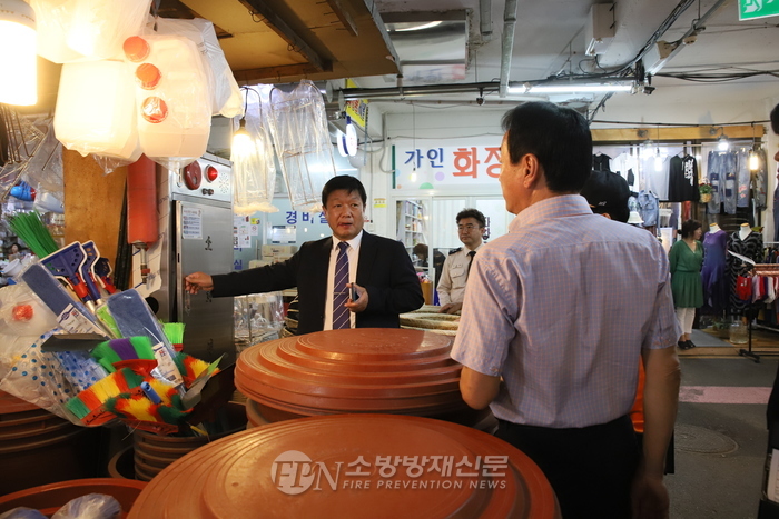 이창식 은평소방서장, 대림시장 등 전통시장 현장확인