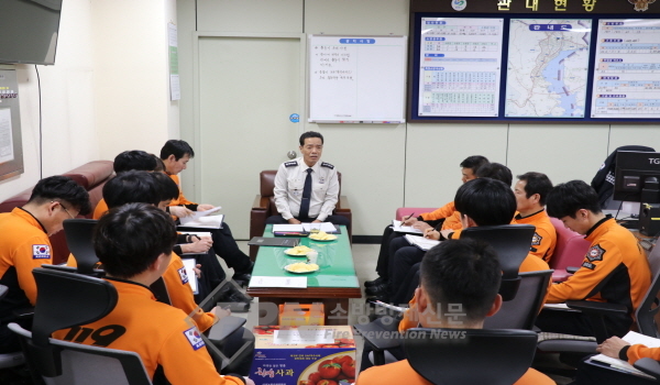 마산소방서장, 119안전센터 방문 통해 소통ㆍ화합 시간 가져