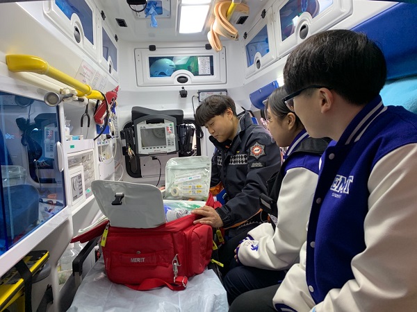 대덕소방서, 대전보건대 응급구조과 학생 구급차 동승실습