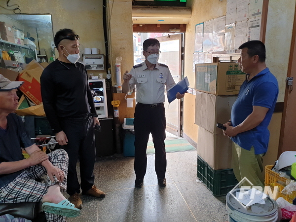 하동소방서, 인력사무소 대상 소방특별조사