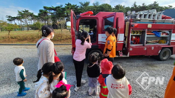 영광소방서, 홍농읍 샛별직장어린이집 소방안전체험교실