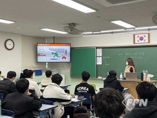 공단소방서, 도림고 대상 ‘불 나면 대피 먼저’ 소방안전교육