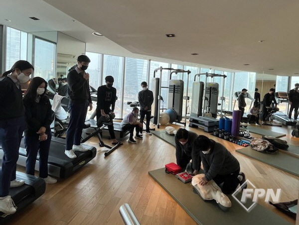 송도소방서, 오라카이 송도파크호텔 심폐소생술 교육