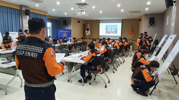경남고성소방서, 긴급구조통제단 기능숙달 도상훈련
