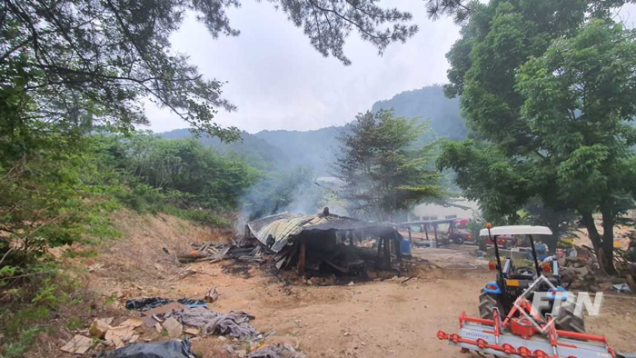 강원 인제군 공가 주택 불… 인명피해 없어