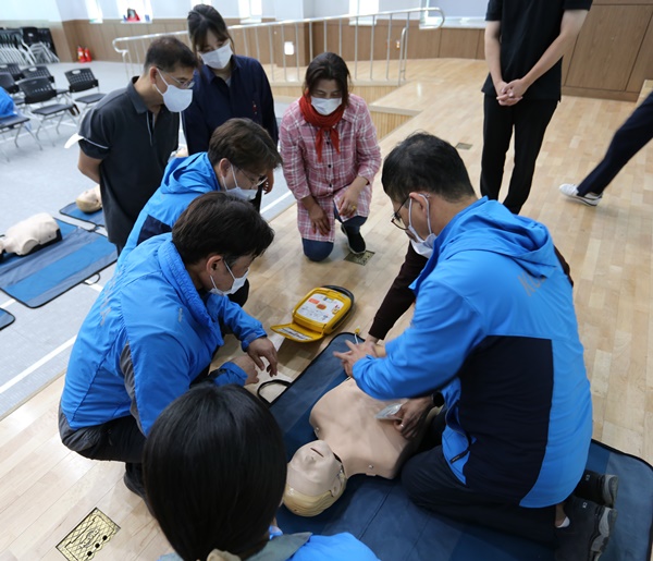 강릉소방서, 한국산업안전보건공단 응급처치교육