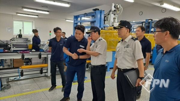 경남고성소방서장, 고려노벨화약 현지 방문지도