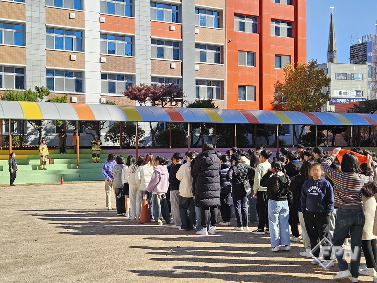 계양소방서, 병방초등학교 대상 공공기관 합동소방훈련