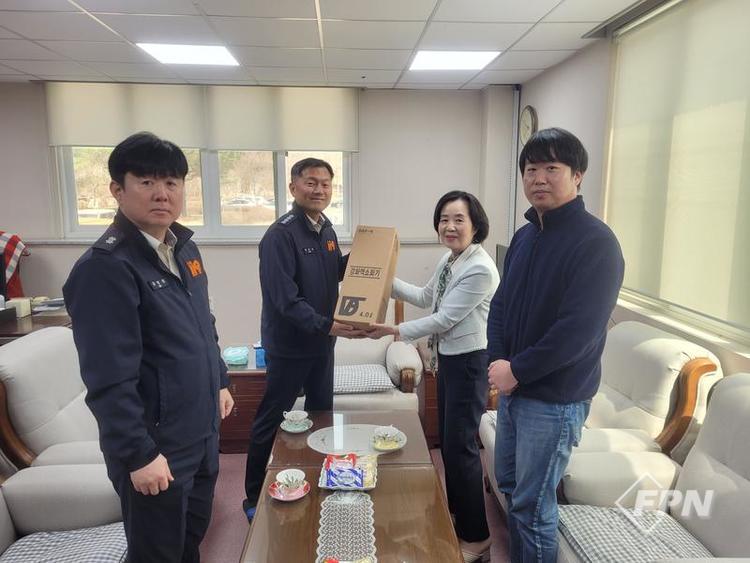 박유진 합천소방서장, 노블하임 전문요양원 현장 지도방문