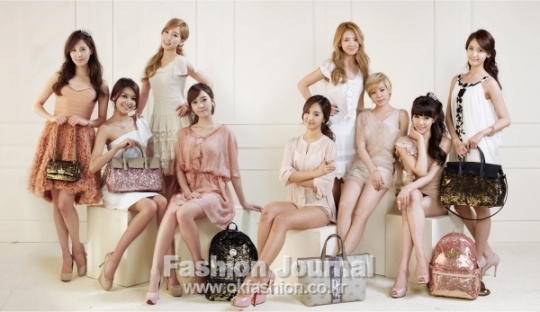 [제이에스티나], 소녀시대 광고 비주얼 단체컷 최초 공개