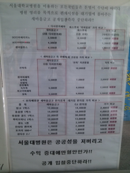 대기업, 병원 매점까지 기웃