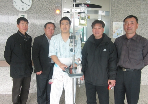 아산소방서, 강성구 소방사 간경화 부친에 간이식 미담 전해
