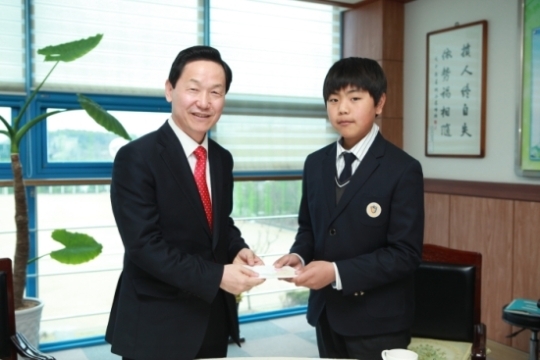 13살 맑은 동심... 김상곤 교육감과 만나