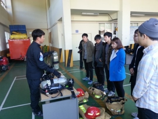 부산소방 특수구조단, 부경대학교서 ‘현장체험학습’
