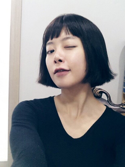 신지수 단발머리 변신, 산뜻한 미모 인증