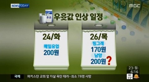 우윳값 도미노 인상, 서울우유 시작으로 ‘줄줄이…’