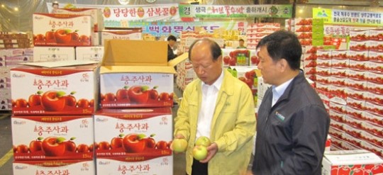 추석 앞두고 농협 가락공판장 점검