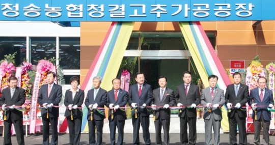 청결고추 가공공장 ‘문열어’