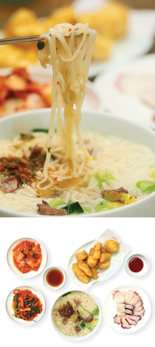[맛따라 길따라]진한 사골국물, 하늘하늘 면발